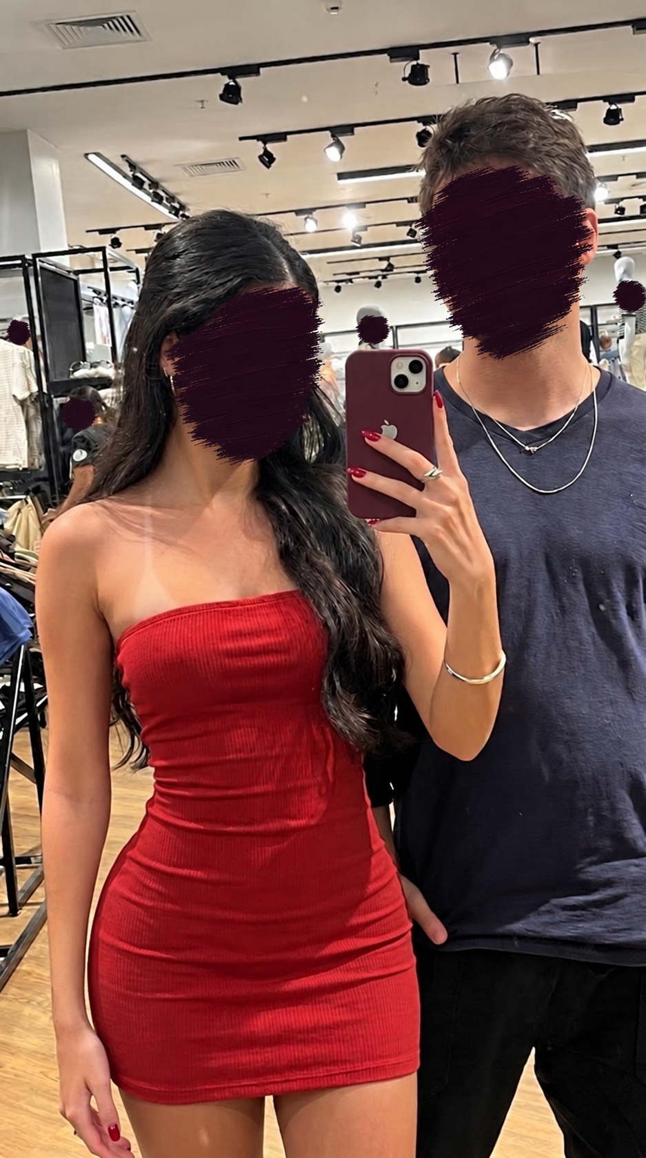 Another photo of us, with our faces covered